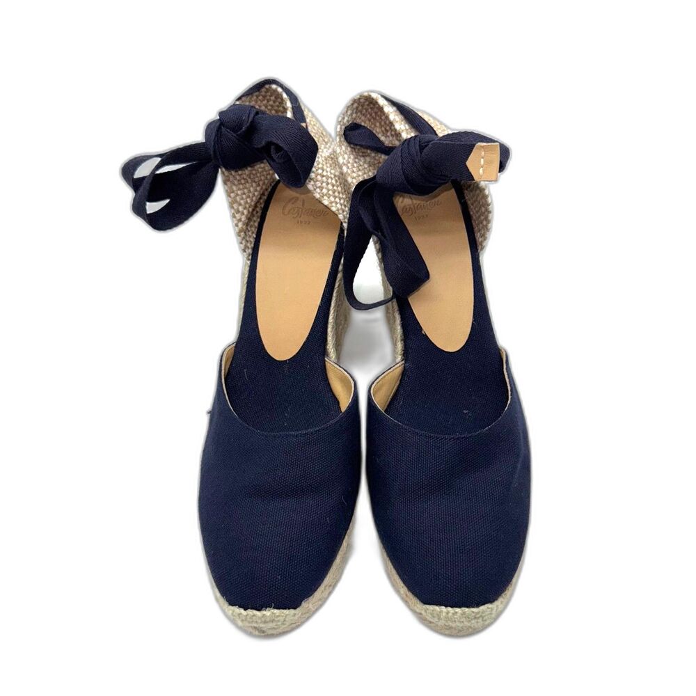 Castaner Carina Wedge Espadrille - Navy 38/7 - Picture 6 of 13